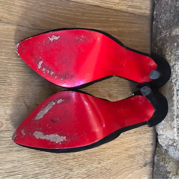 Christian Loubotin black stiletto shoes size 10 - Picture 5 of 8